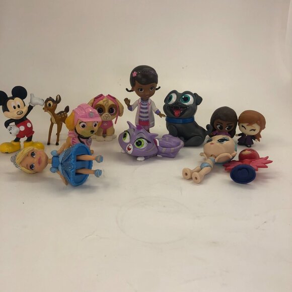 Lot Of Mixed Character Figures & Toys Including Mickey Mouse Doc McStuffins Mini - Picture 11 of 11